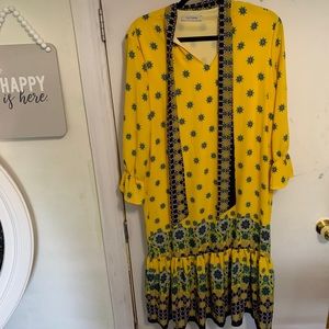 Ces Femme Yellow printed dress